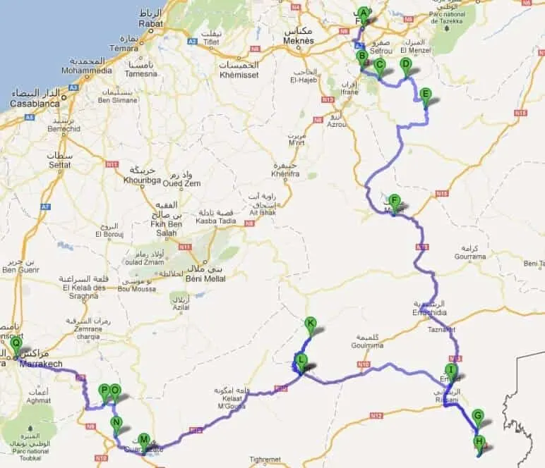 Route Morocco