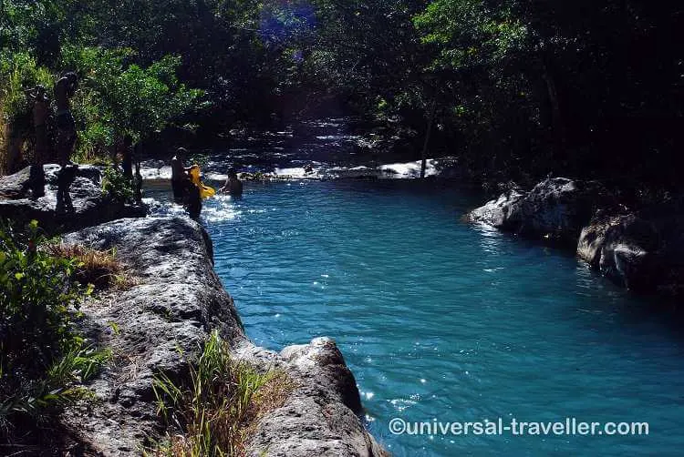 Rรญo Blanco with its turquoise blue water