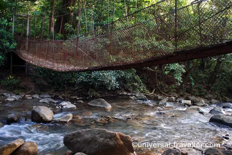 Adventurous bridge over the Rรญo Colorado