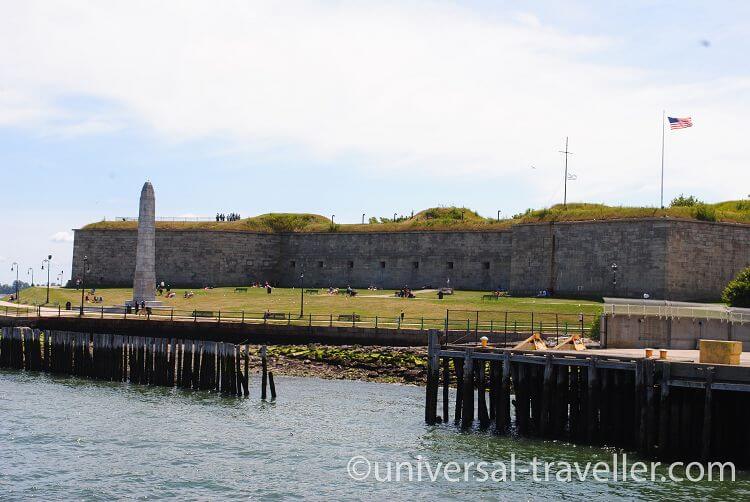 The Tour Passes Castle Island