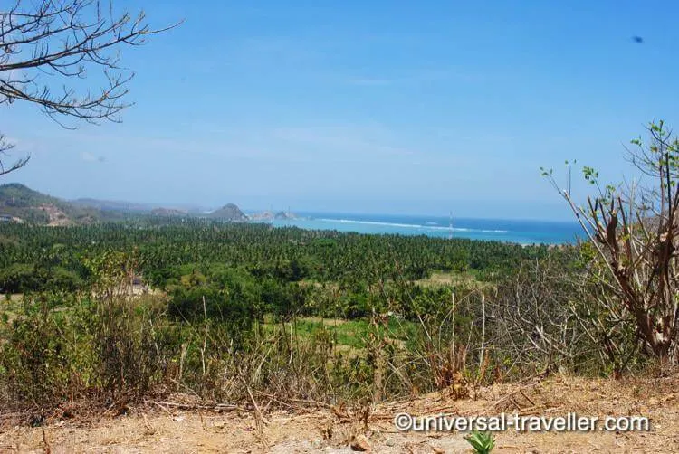 The View On Kuta From The Mountain Road.