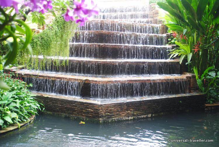 My Favorite Place In The Hotel - A Very Nice Waterfall With Huge Plants. It Is Such A Calm And Relaxed Atmosphere. 