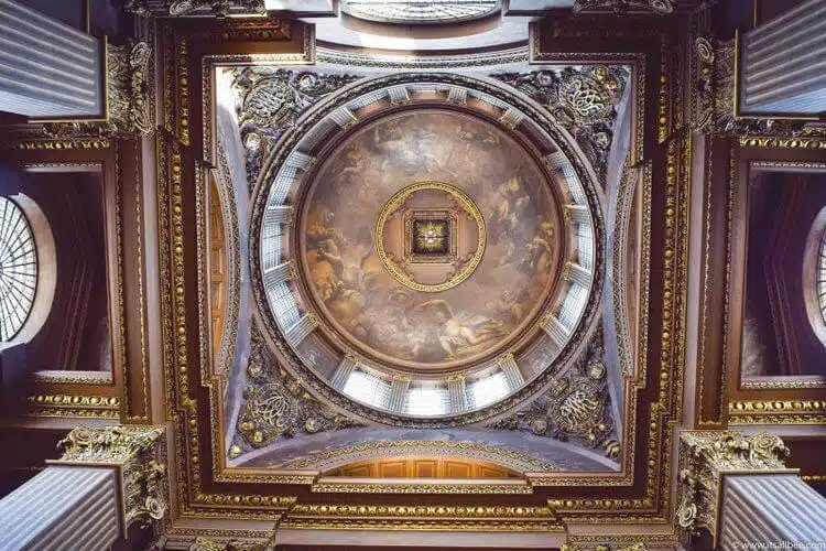 The Painted Hall In Old Royal The Naval College in Greenwich.