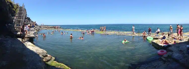 My city Newcastle, Australia - The Bogey Hole, a man made rock pool on the coast: