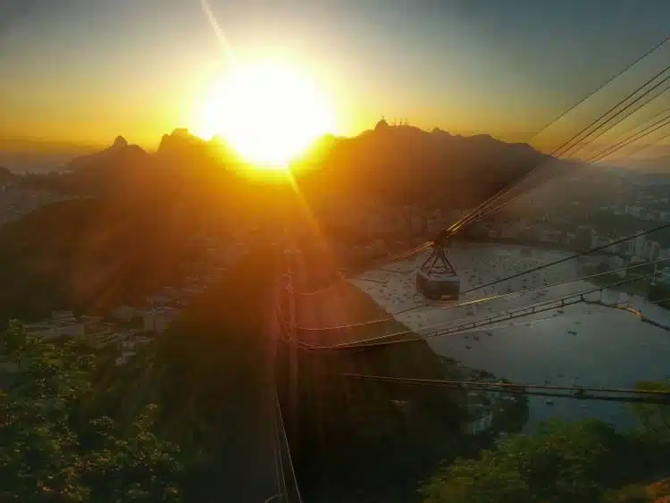 Pain De Sucre Au Coucher Du Soleil