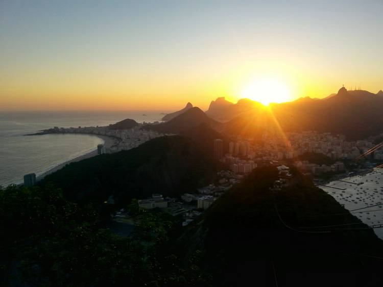 The View From Sugarloaf At Sunset