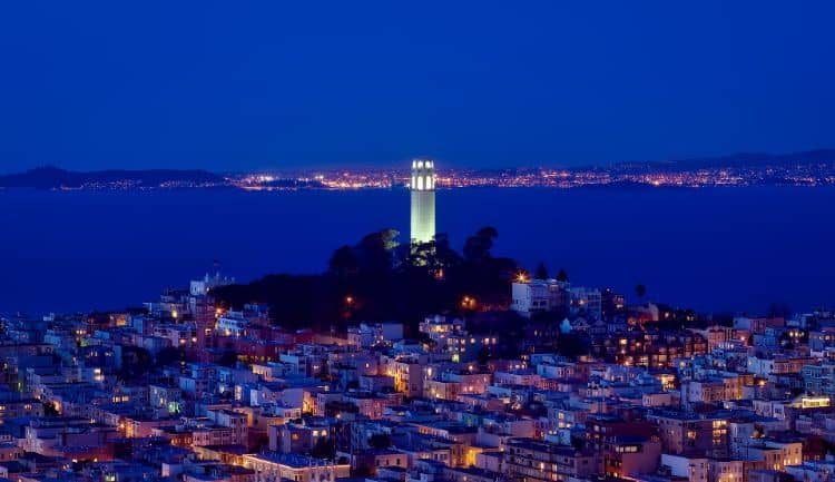 Bekijk San Francisco Vanaf De Coit Tower