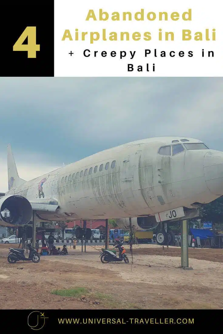Abandoned airplanes in Bali2 attraction in bali