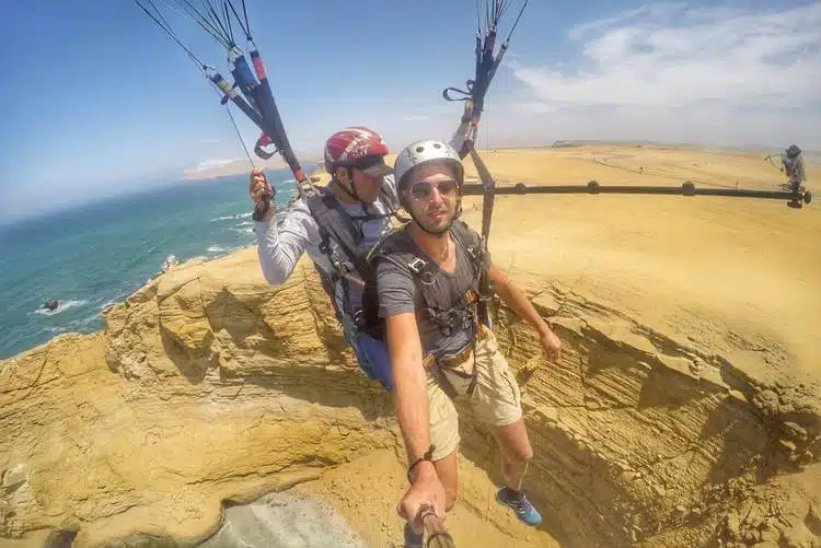 Paragliding at Paracas National Park