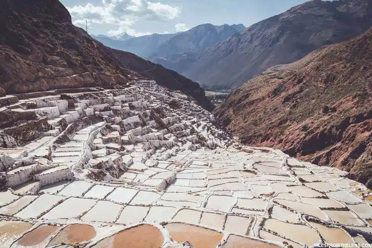 Cusco Stad Maras Zoutvijver