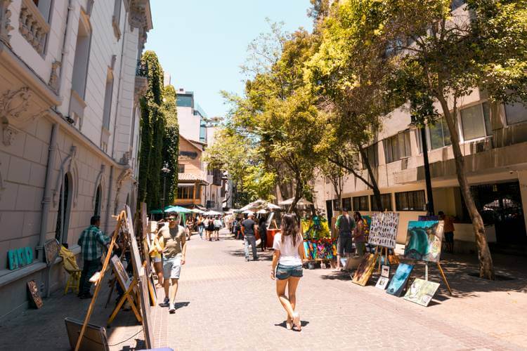 Barrio Lastarria Chili Santiago