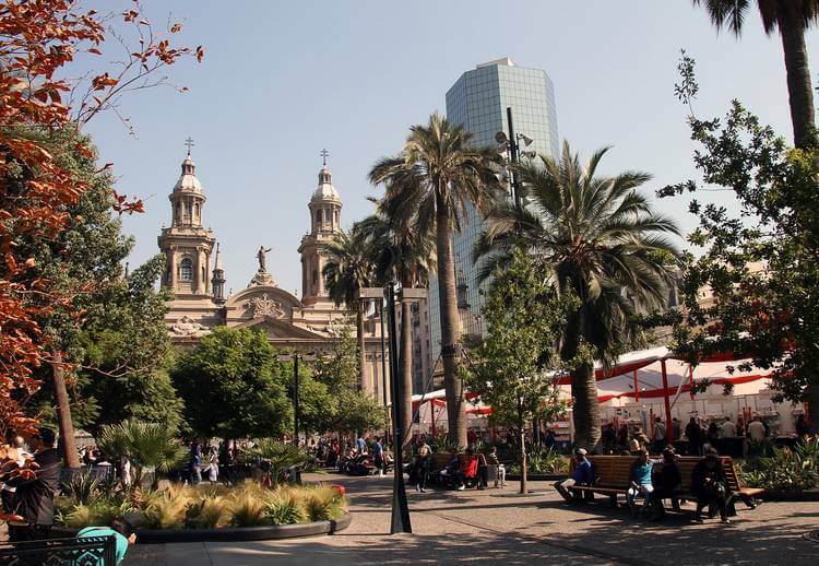 Santiago Chili Reizen Gratis Wandeling Santiago Chili2