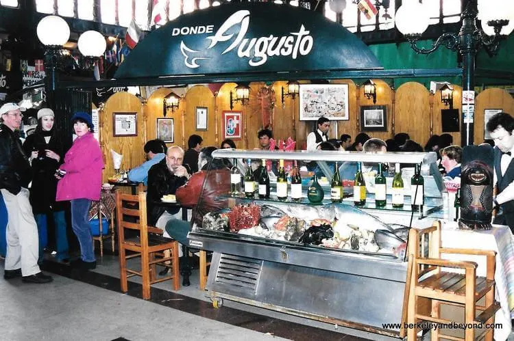 Besuch Santiago Chile Mittagessen Im Mercado Central