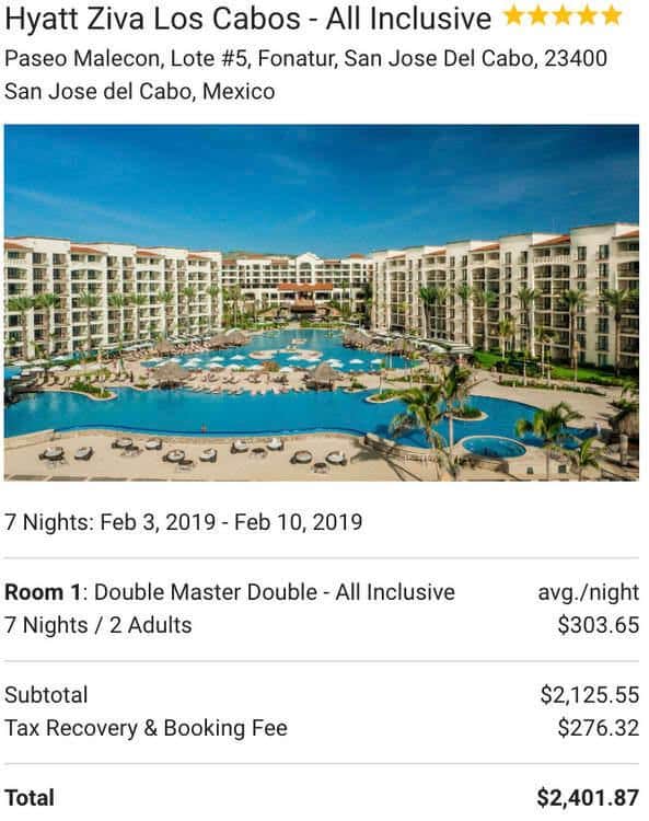 Hyatt Ziva Los Cabos v. C1H