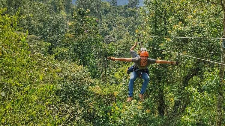 Zip Lining Canopy Mindo Ecuador