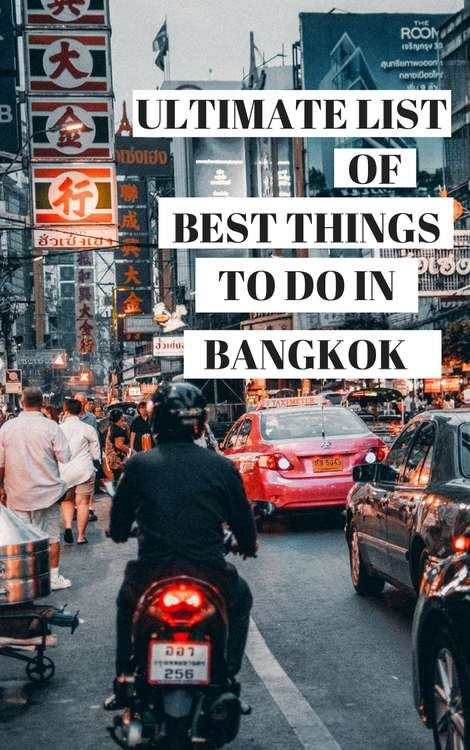 Que Faire à Bangkok En ThaïLande