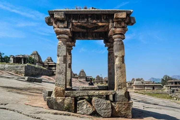 Pillared Mandapa On Hemakuta