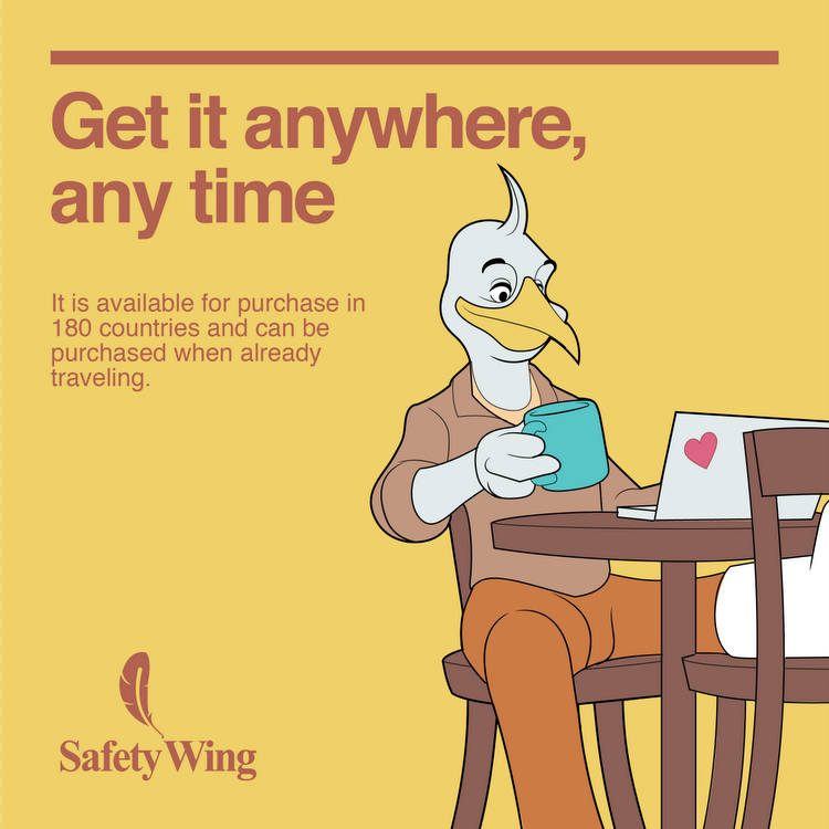 Safteywing Is Available For Purchase In 180 Countries And Can Be Purchased When Already Traveling.