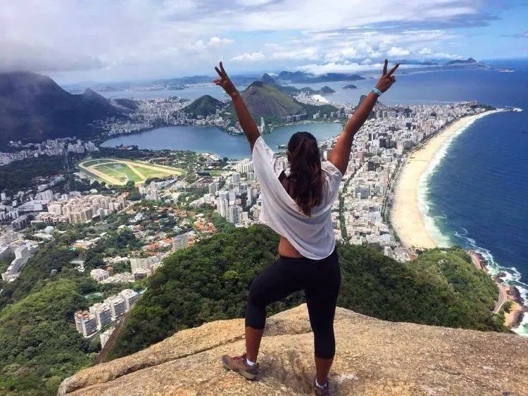 Wanderung Auf Dem Morro Dios Irmaos In Rio De Janeiro Brasilien