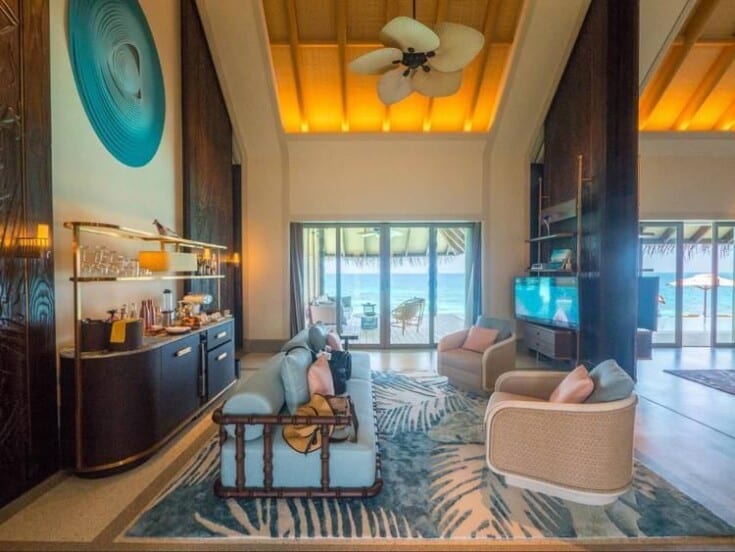 The Living Room Inside Joali Luxury Water Villas