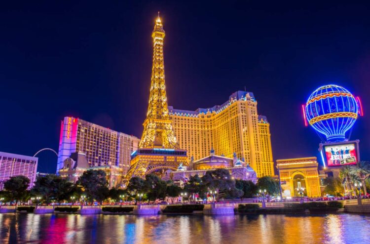 RéPlica De La Torre Eiffel En Las Vegas