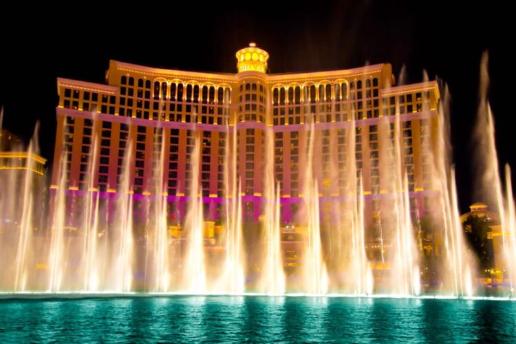 Enjoy The Bellagio Fountains In Las Vegas