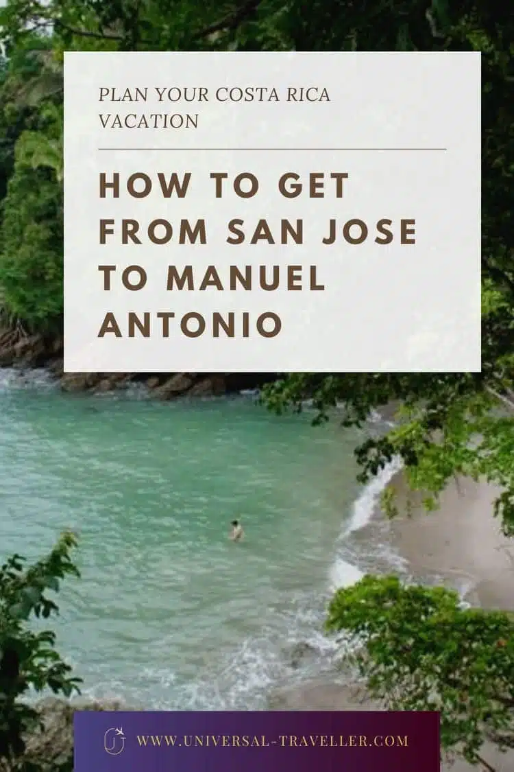 How to get from San Jose to Manuel Antonio