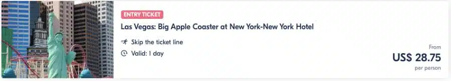 Las Vegas Big Apple Coaster Im New York-New York Hotel