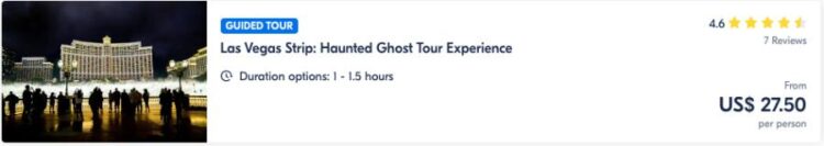 Las Vegas Strip Haunted Ghost Tour Experience