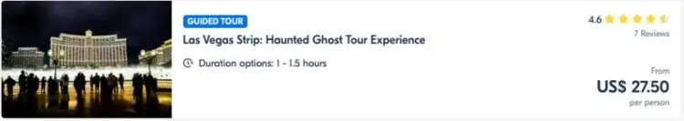 Las Vegas Strip Haunted Ghost Tour Experience