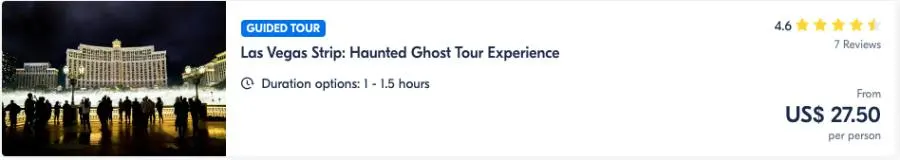 Las Vegas Strip Haunted Ghost Tour Erlebnis