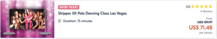 Stripper 101 Pole Dancing Class Las Vegas