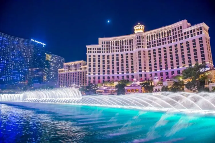 Le Fontane Dell'attrazione Bellagio A Las Vegas