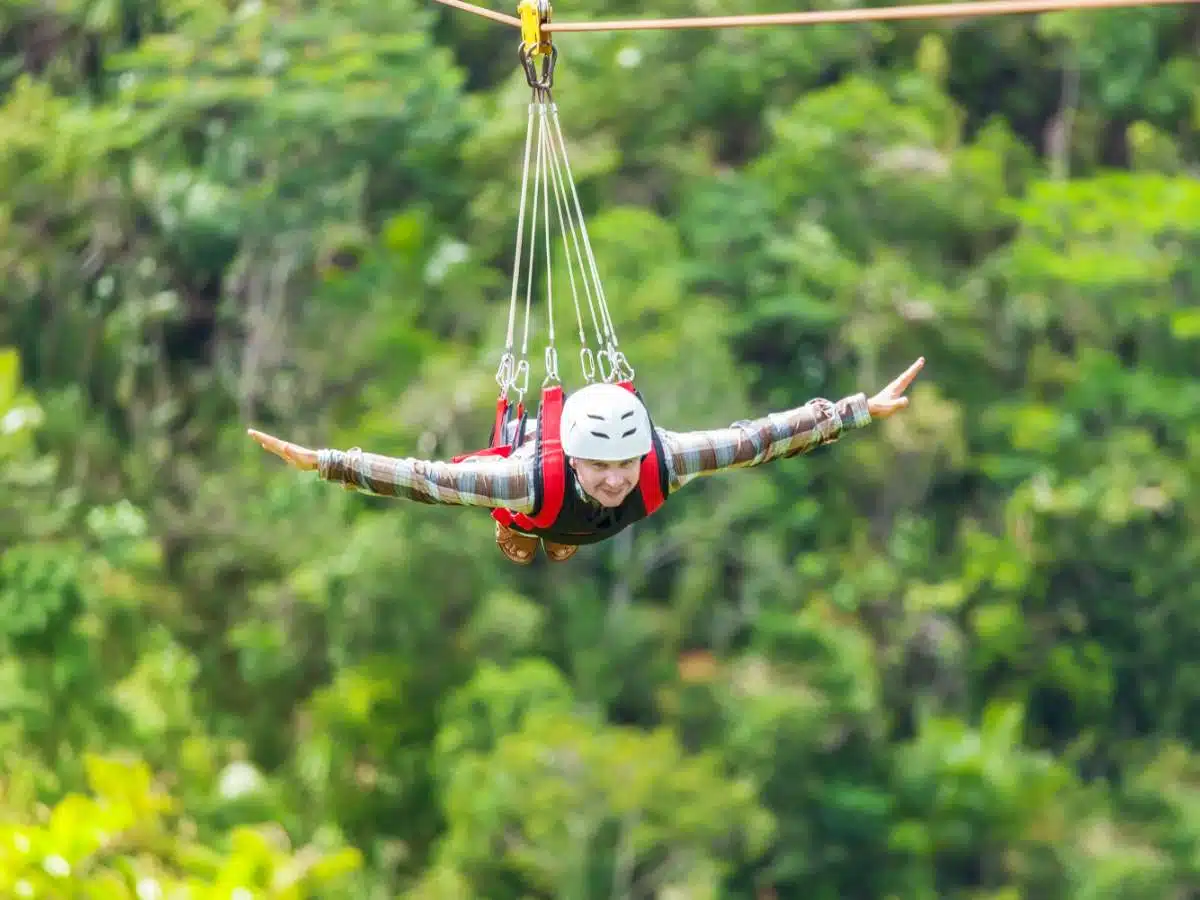 Zip Lining In La Fortuna