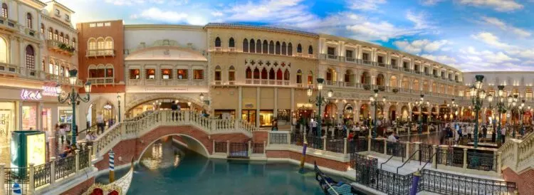 Tiendas Del Gran Canal En Los Centros Comerciales Del Venetian Las Vegas