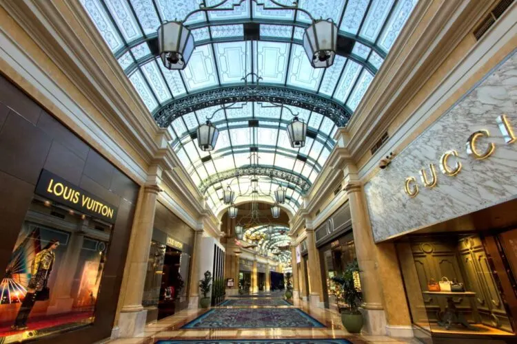 Winkelen In Het Bellagio Las Vegas Winkelcentrum