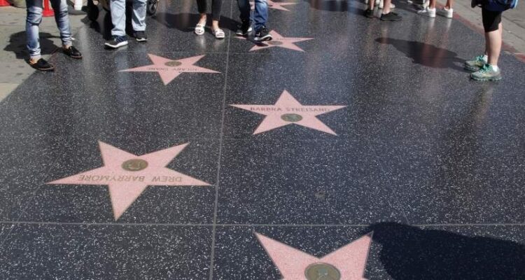 Estrellas En El Paseo De La Fama De Hollywood