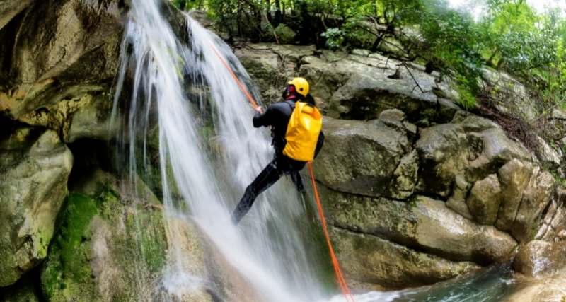 Beste canyoning en abseilen van watervallen in Costa Rica