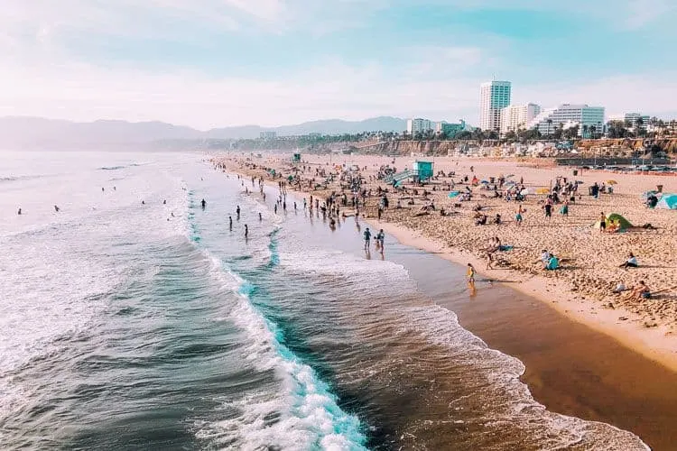 Santa-Monica-Beach Cosas Que Hacer En Los Angeles California
