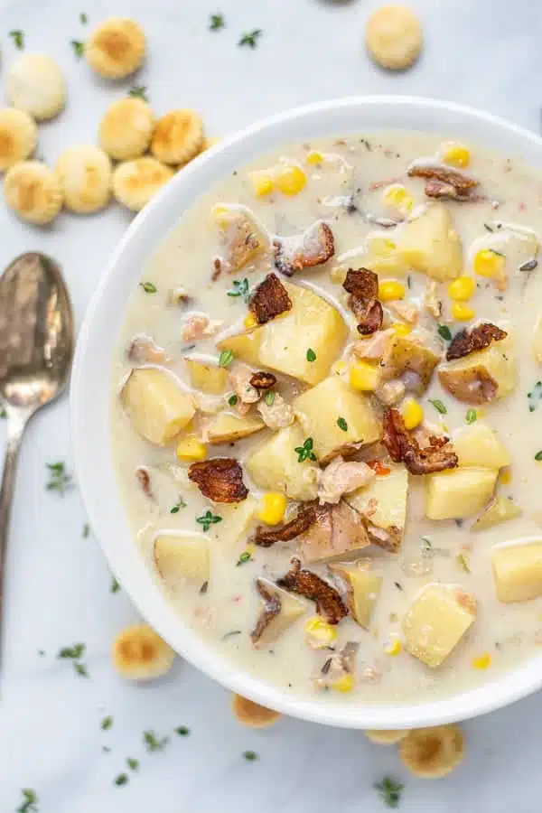 Clam Chowder In Bowl