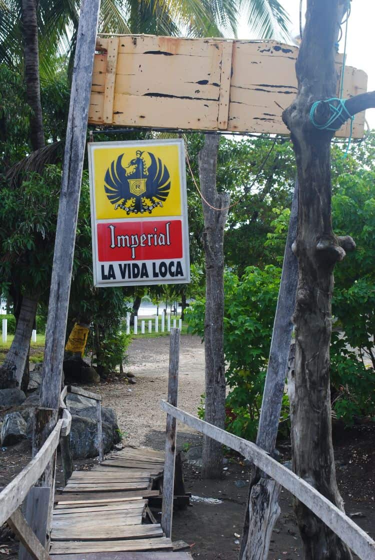 Costa Rica Beer Imperial Served In A Beach Bar