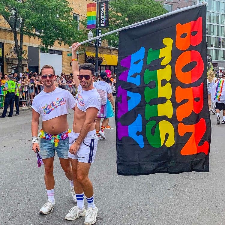 Uma Fotografia Da Festa Do Orgulho Gay De Chicago