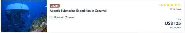 ExpéDition Sous-Marine Atlantis à Cozumel