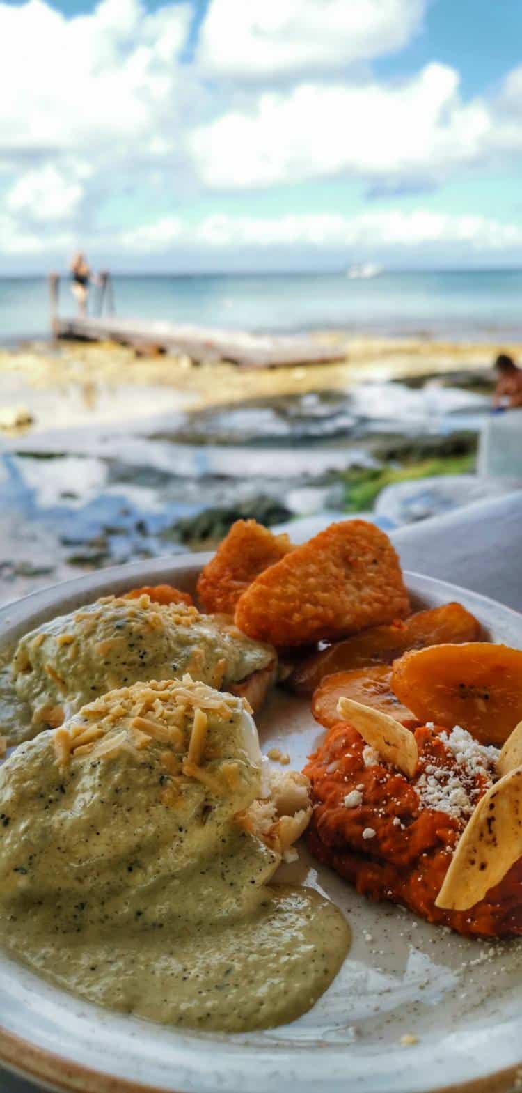 Breakfast La Monina Restaurant Cozumel Mexico