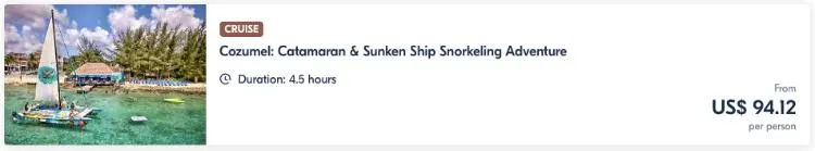 Catamaran &Amp; Sunken Ship Snorkeling Adventure