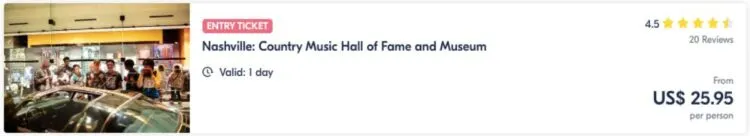 Nashville Country Music Hall Of Fame Und Museum