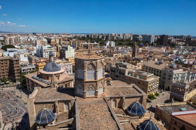 Uitzicht Vanaf De Toren Van Micalet Valencia