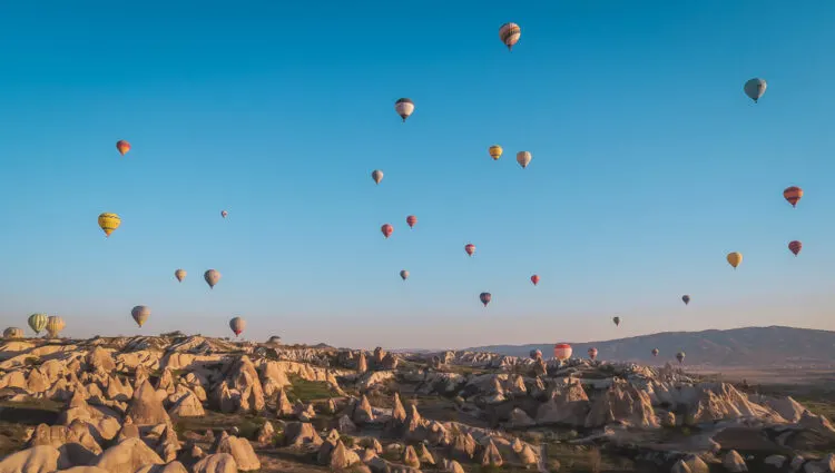 Ballonfahrt In Kappadokien In Der Turkei