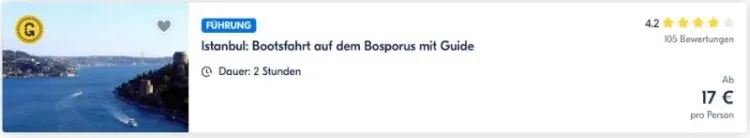 Die 22 schönsten Sehenswürdigkeiten in der Türkei 23 Istanbul Bootsfahrt auf dem Bosporus mit Guide