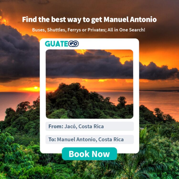 Van Jacó Naar Manuel Antonio - Guatego